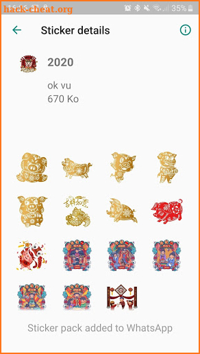 2020 Chinese New Year CNY Stickers screenshot