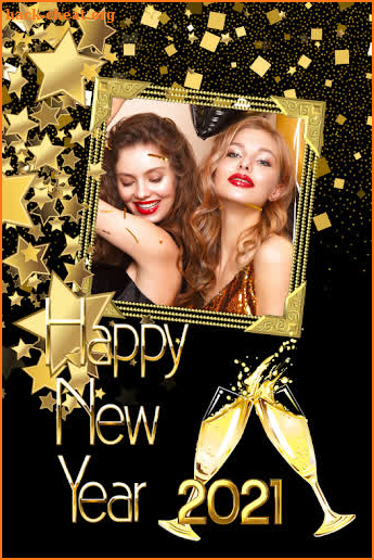 2021 New Year Photo Frame Greeting Wishes screenshot