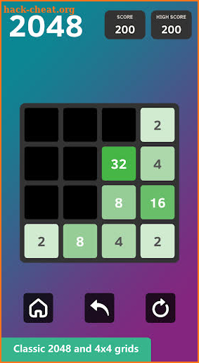 2048 screenshot