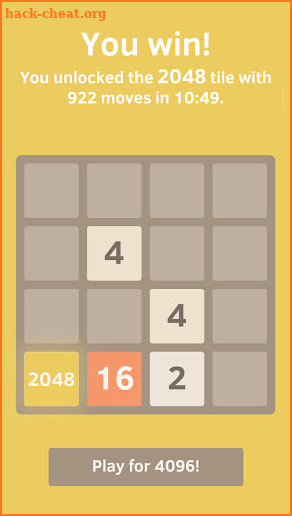 2048 screenshot