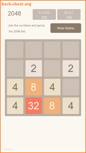 2048 Game screenshot