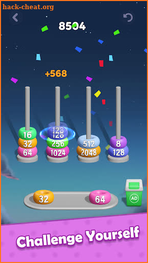 2048 Hoop Stack Merge screenshot