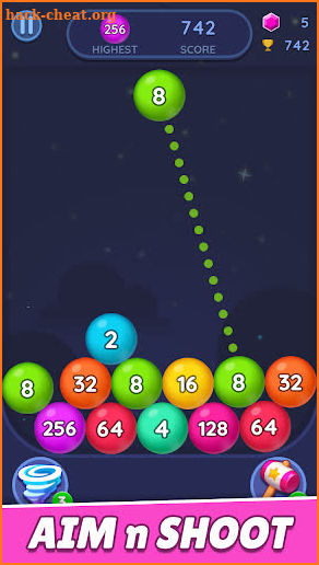 2048 Merge Bubbles! screenshot