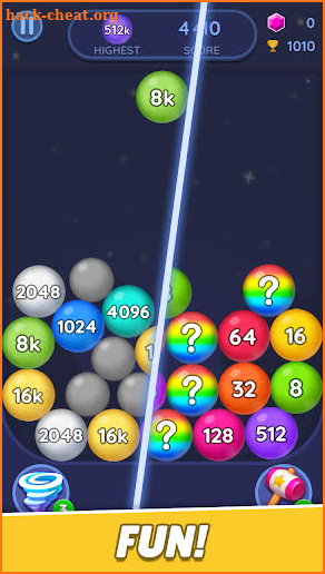 2048 Merge Bubbles! screenshot