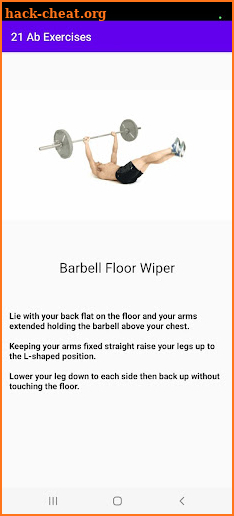 21 Ab Exercises screenshot