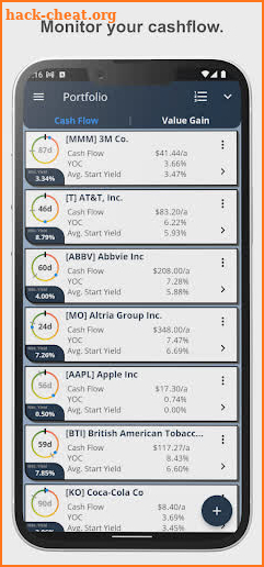 22 Dividends screenshot