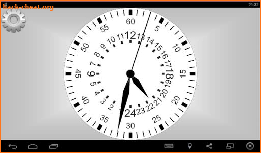 24 Clock shows time screenshot