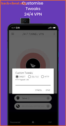 24/7 VPN lITE-FREE SSLT/HTTP/SSH TUNNEL VPN screenshot