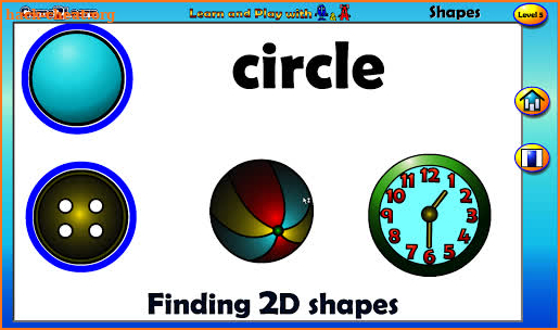 2D and 3D shapes with Q&A screenshot