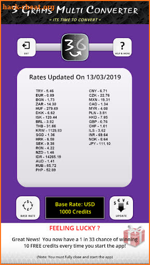 3 Grams Currency and Multi Unit Converter screenshot