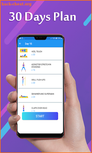 30 Daily Exercise & Workout Fitness Trainer screenshot
