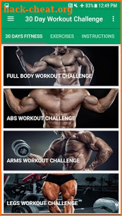 30 day full body fitness challenge screenshot