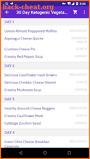 30 Day Ketogenic Vegetarian Meal Plan screenshot