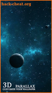 3D Blue Dark Sky parallax wallpapers screenshot