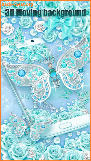 3D butterfly & rose live wallpaper theme screenshot