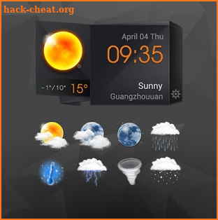 3D Clock Current Weather Free screenshot