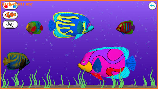 3D Coloring App Dancing Fishes screenshot