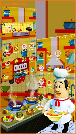 3D Cooking Man Theme screenshot