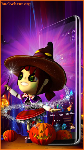 3D Cute Magic Witch Theme screenshot