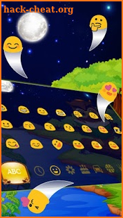 3D Cute Night Owl Keyboard Theme screenshot