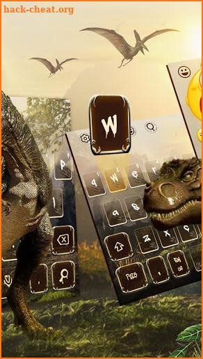 3D Dinosaur Keyboard Theme screenshot