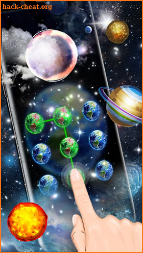 3D Earth Space Lockscreen Theme screenshot