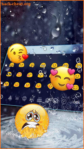 3D Falling Raindrop Keyboard screenshot