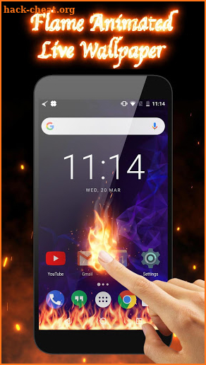 3D Flame Animated Fire Live Wallpaper screenshot