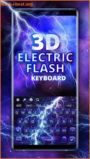 3D Flash Electric Keyboard Theme screenshot