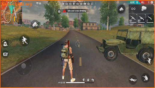 3D Free Fire Battleground Epic Survival Squad screenshot