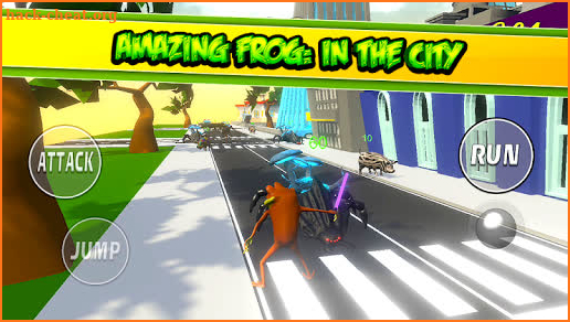 3D Frog Game Amazing Action : IN CITY TOWN screenshot