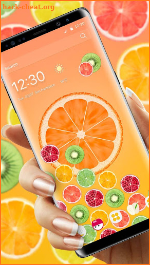 3D Fruits Gravity Theme screenshot