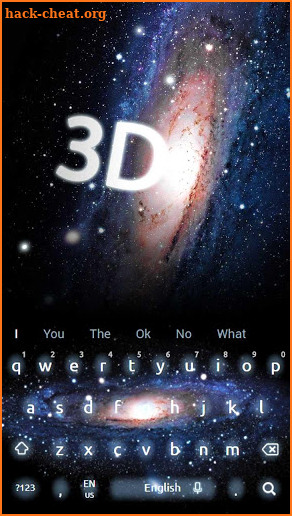 3D Galaxy Live Keyboard screenshot