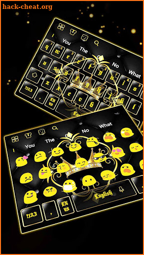 3D Golden Crown Keyboard screenshot