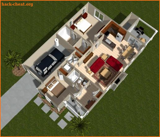 3D house plans screenshot