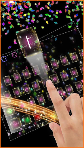 3D Live Colorful Paper Keyboard screenshot