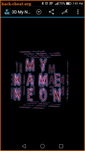 3D My Name Neon Live Wallpaper screenshot