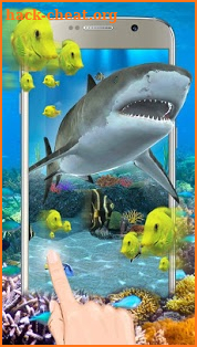 3D Ocean Shark Theme(shake&get effect) screenshot