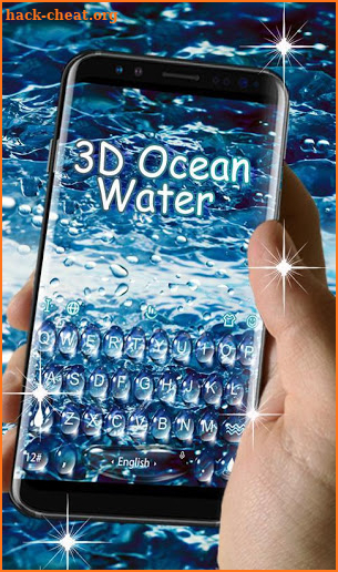 3D Ocean Water Keyboard Theme screenshot