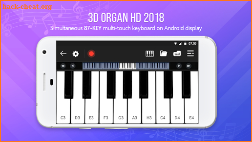 3D ORG - Org Keyboard Music, 3D Piano screenshot