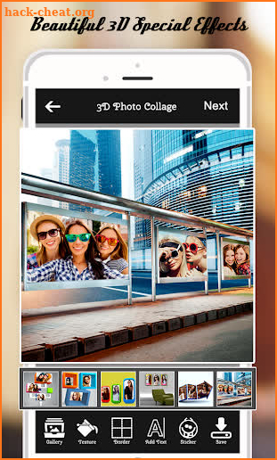 3d photo collage maker 2019 screenshot
