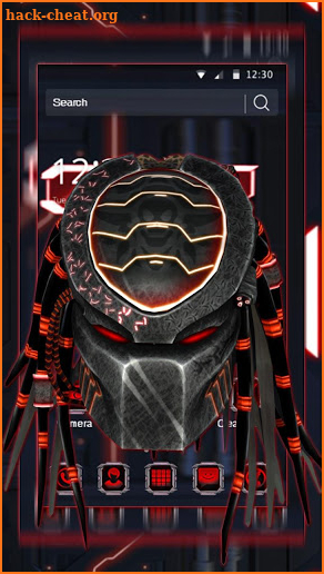 3d Predator Black Red Theme screenshot