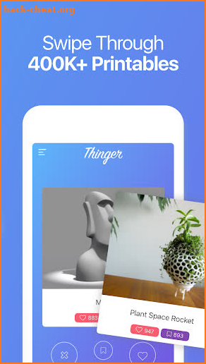 3D Printing Models Free - Thinger screenshot