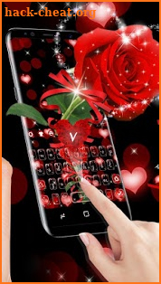 3D Red Roses Love Keyboard screenshot