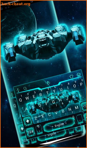 3D Spaceship Keyboard Theme screenshot