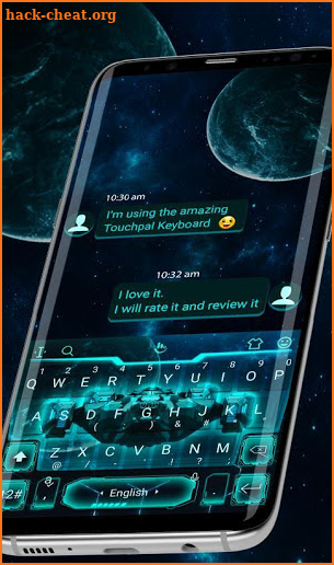 3D Spaceship Keyboard Theme screenshot