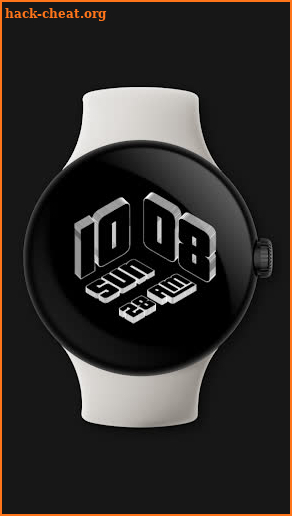 3D Time Watch Face screenshot