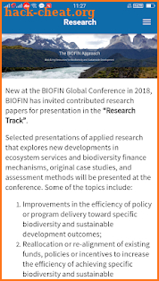 3rd Global BIOFIN Conference screenshot