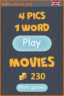 4 pics 1 word: Movies screenshot