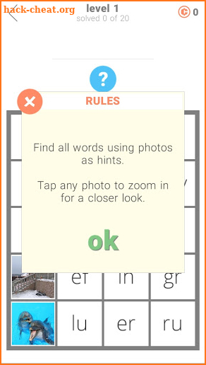 400 pictures + new words screenshot